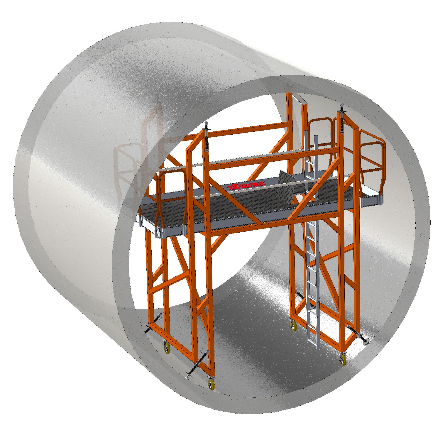 EM902 | Plataforma a Medida para Mantenimiento Interior de Cisternas