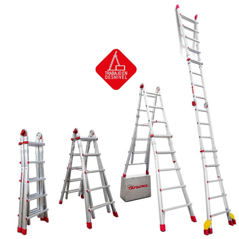 TELES | Escalera telescópica de aluminio multiusos súper profesional