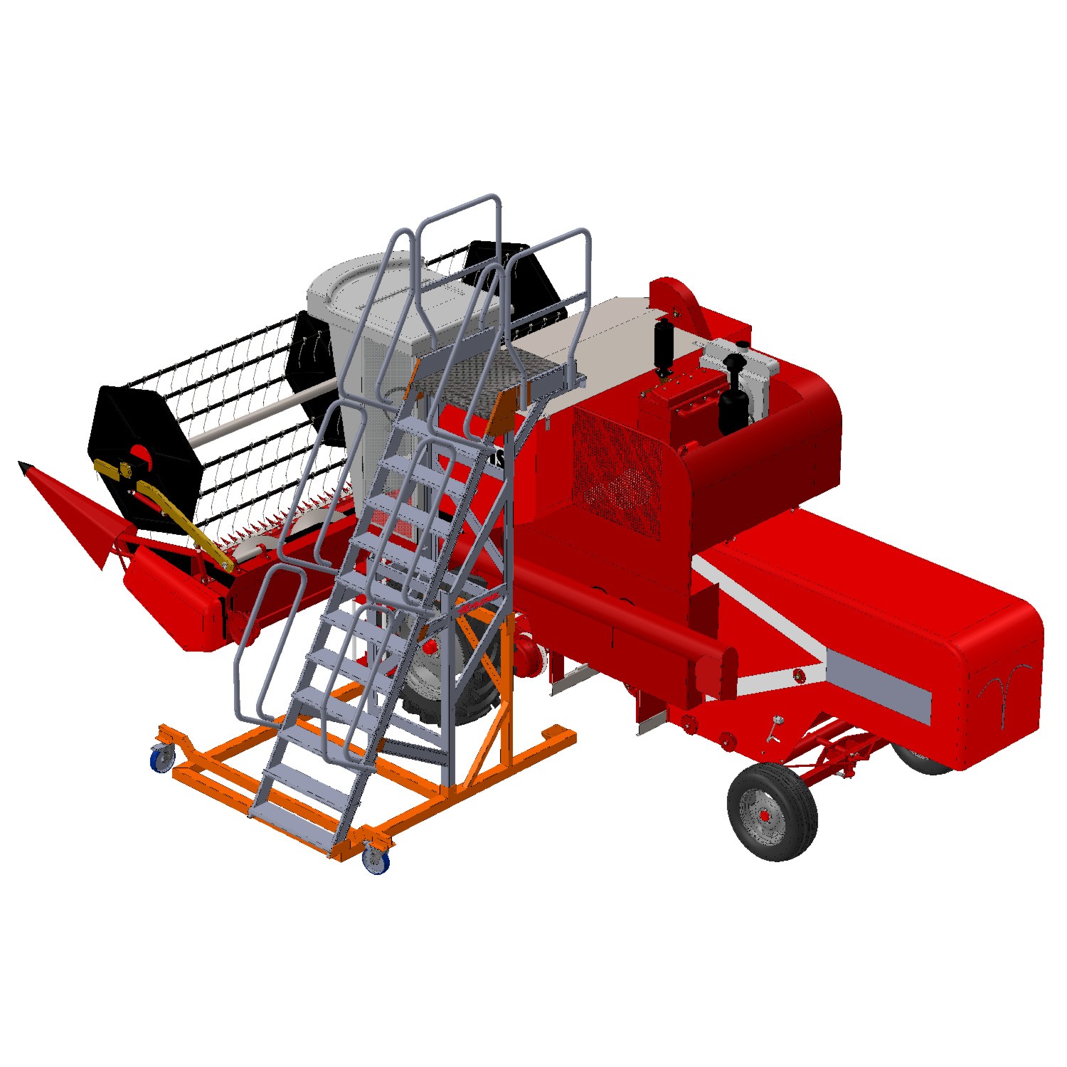 EM801 | Escalera a Medida para Mantenimiento de Vehículos Agrícolas